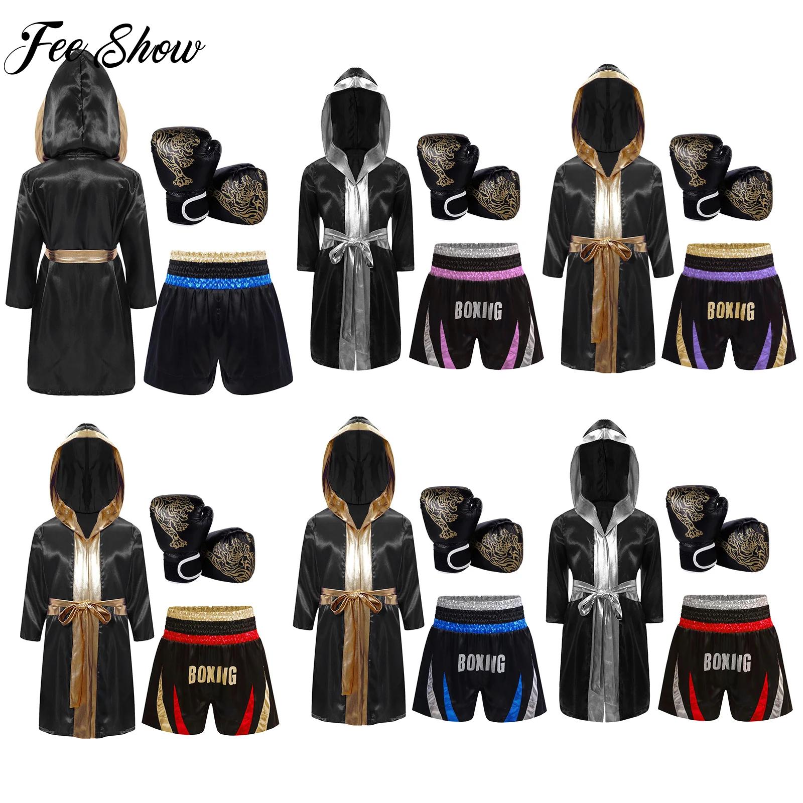 Boxing Glove Set - 키즈 소년 소녀 복싱 가운 훈련