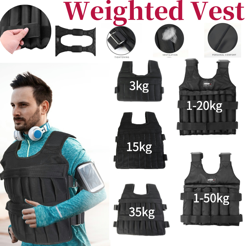 Sports Equipment Club - 3/15/35kg 운동용 웨이트 재킷 조절 가능한