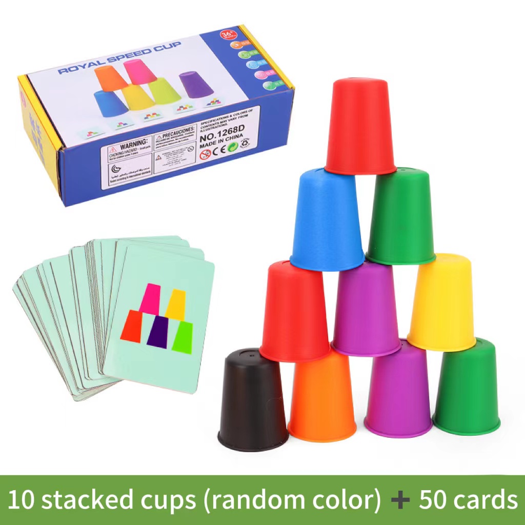 Sports Equipment For Kindergarten - 몬테소리 장난감 미니 스택 컵 게임