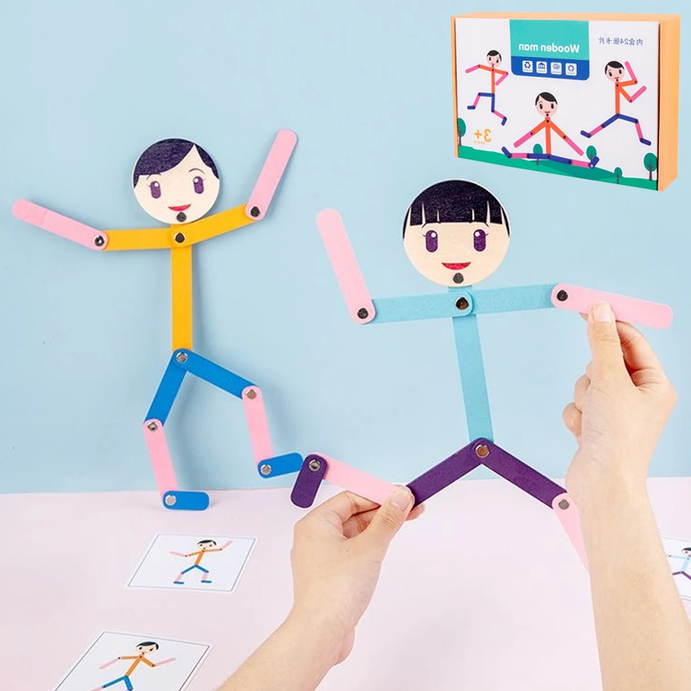 Sports Equipment For Kindergarten - 스포츠 나무 남자 재료 DIY 퍼즐