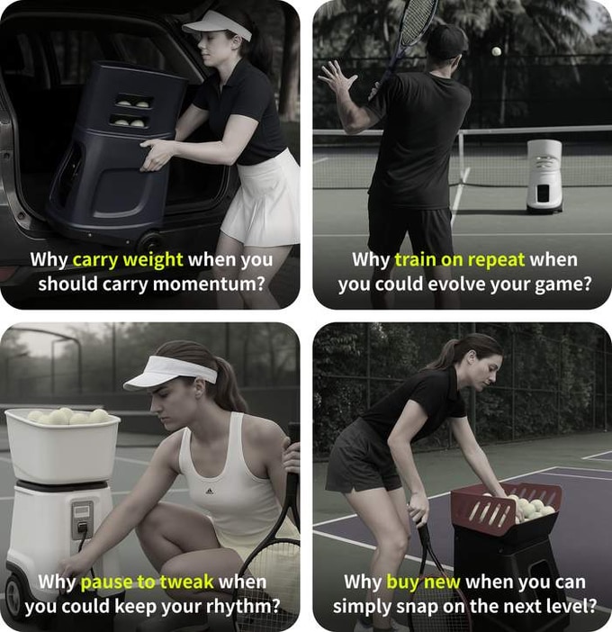 테니익스 테니스 볼 머신 비전 기반 AI 테니스 로봇  - Sports Equipment For Tennis 리뷰 및 가격