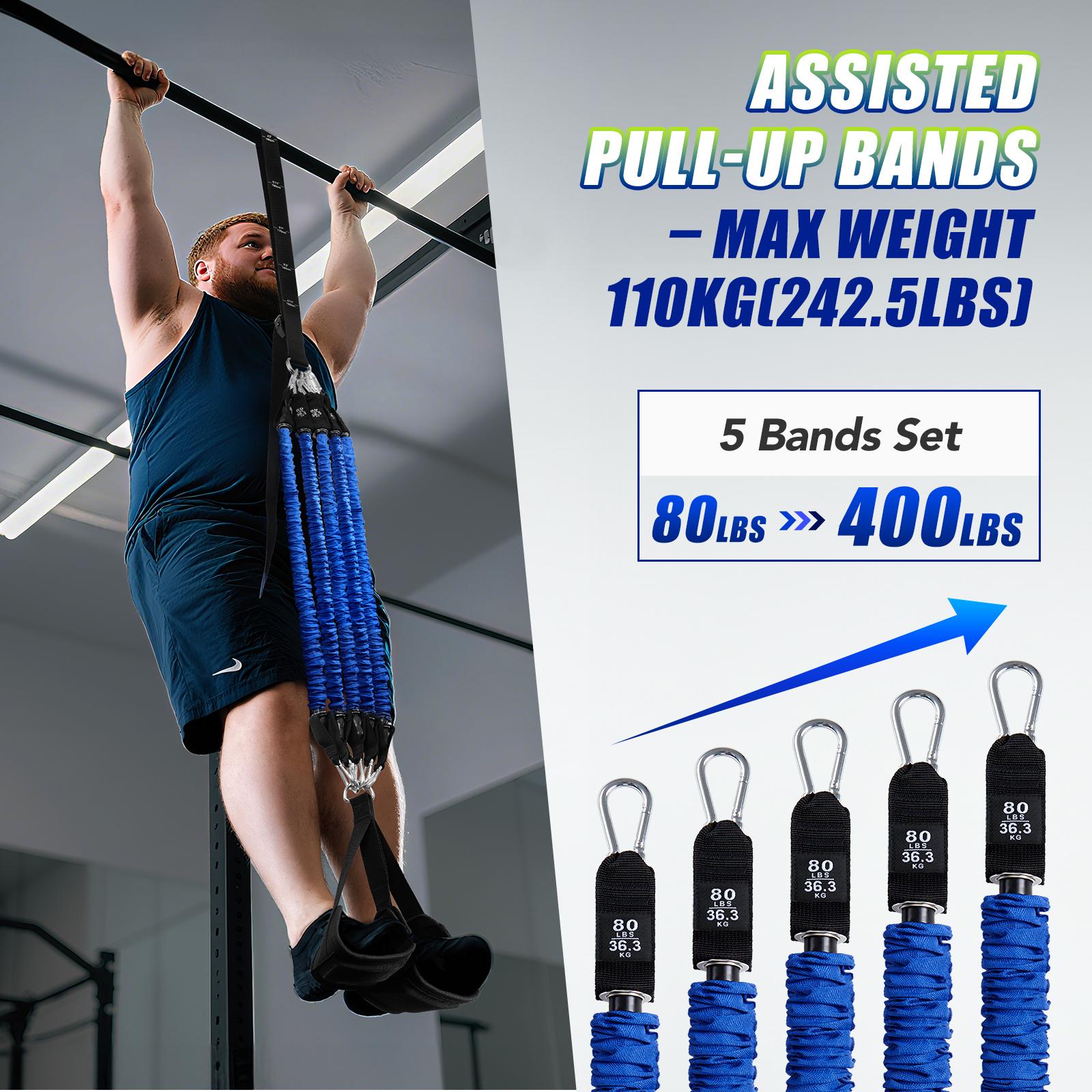 헤비 듀티 풀업 어시스트 밴드 세트 4x80lbs 조절 - Sports Equipment Club 리뷰 및 가격