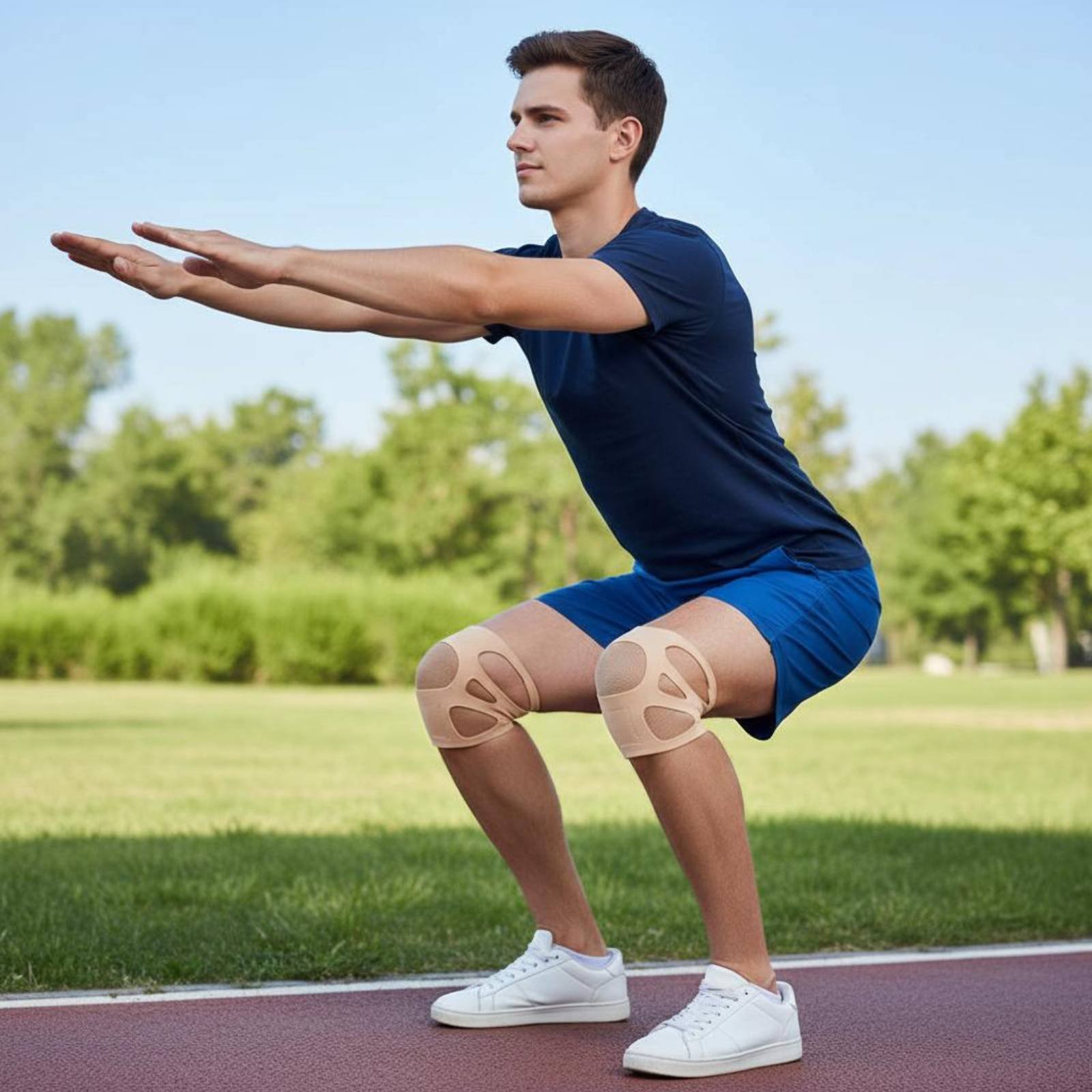 실리콘 무릎 보호대 연중 착용 가능 얇은 스포츠 무릎  - Sports Equipment Knee Support 리뷰 및 가격