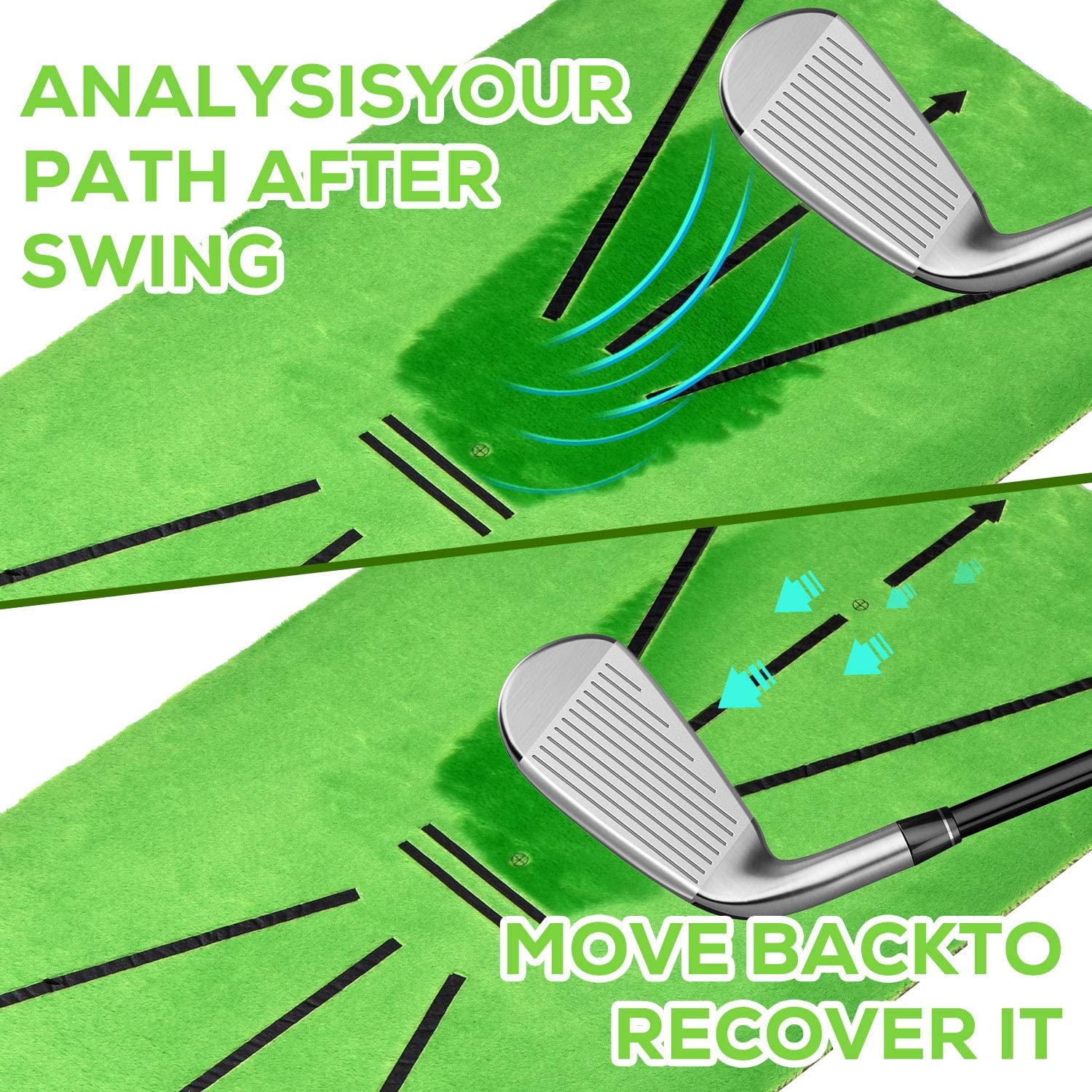 골프 훈련 매트 스윙 트랙 연습 마킹 패드, 타격 공  - Golf Putting Mat 리뷰 및 가격