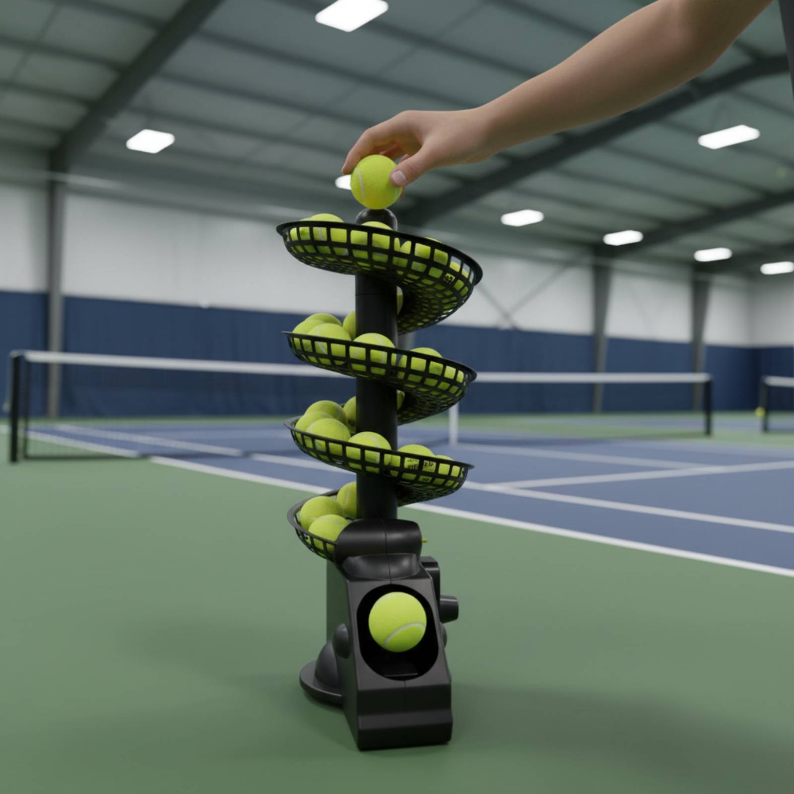 휴대용 테니스 볼 머신 다중 설정 어린이용 스포츠 훈련 - Sports Equipment For Tennis 리뷰 및 가격