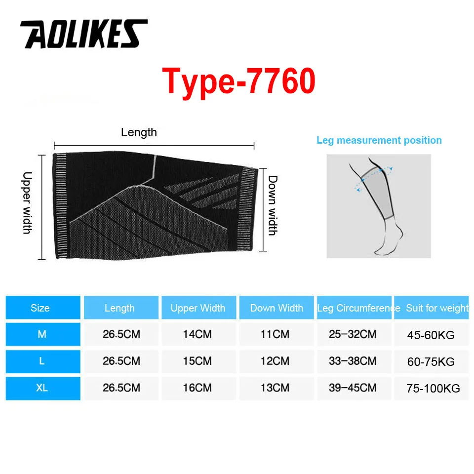 AOLIKES 1PCS 스포츠 압축 무릎 받침대 탄성  - Sports Equipment Knee Support 리뷰 및 가격