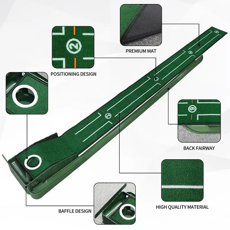 미니 골프 그린 퍼터 매트 휴대용 실내 및 실외 골프  - Golf Putting Mat 리뷰 및 가격